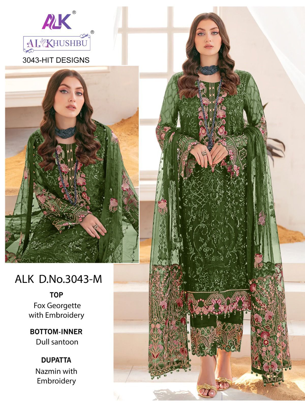 3043 J To M Alk Khushbu Colors Pakistani Suits Catalog